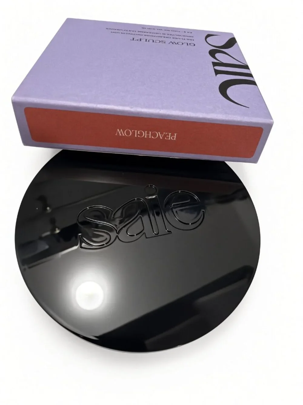 Saie Glow Sculpt Cream Highlighting Blush Peachglow New